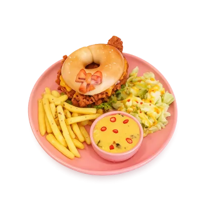 Bagel Chicken Burger